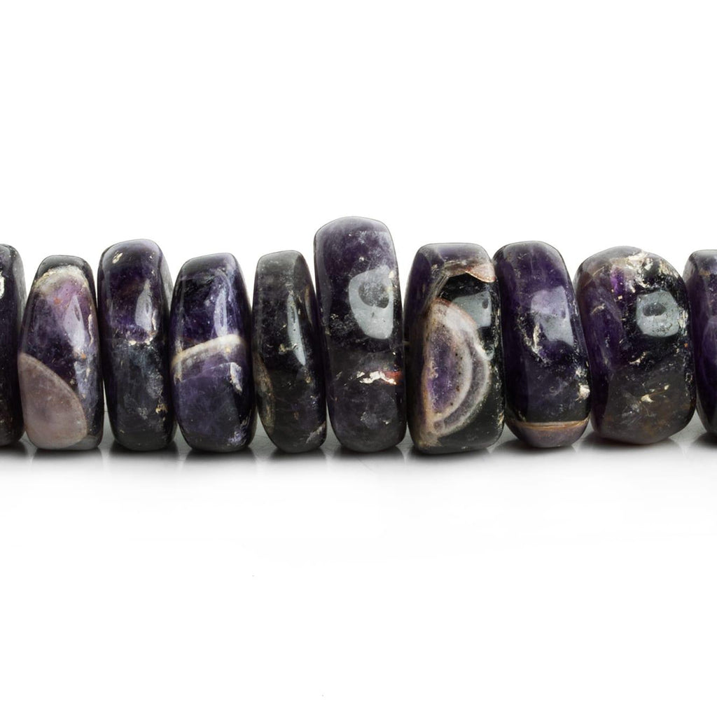 14-22mm Cape Amethyst Plain Rondelles 18 inch 58 beads - The Bead Traders
