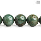 14mm Emerald Plain Rounds 16 inch 29 beads - The Bead Traders