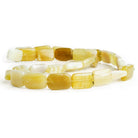 14mm Honey Opal Plain Rectangle Beads, 14 inch - The Bead Traders