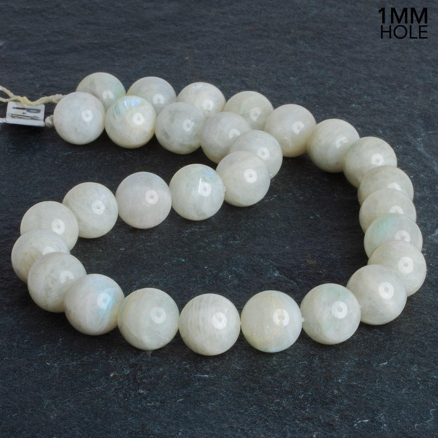 14mm Rainbow Moonstone Rounds 16 inch 28 beads - The Bead Traders