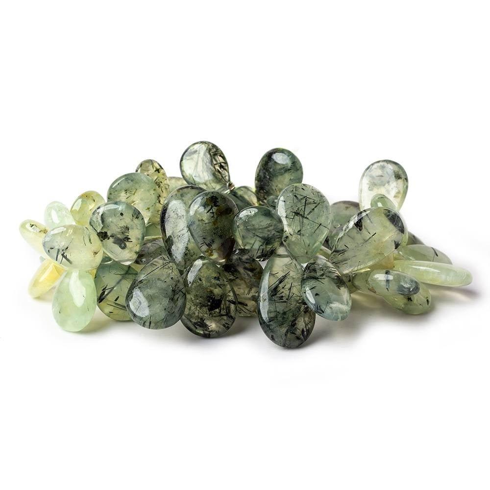 14x12-20x12mm Dendritic Prehnite Plain Pear Beads 7.5 inch 50 pieces - The Bead Traders