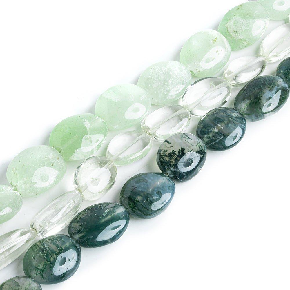 14x8mm-17x14mm Mixed Gemstone Plain Oval Beads - Lot of 3 - The Bead Traders
