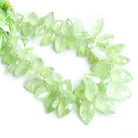 14x8mm-19x11mm Prehnite Faceted Marquise Beads 8.5 inch 45 pieces - The Bead Traders