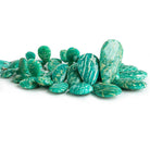 14x8mm-34x20mm Russian Amazonite Faceted Pear Beads 8 inch 42 pieces - The Bead Traders