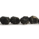 14x9-18x15mm Black Agate Hammer Faceted Oval Beads 8 inch 13 piece - The Bead Traders