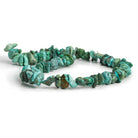 14x9mm Turquoise Chip Nuggets 16 inch 70 beads - The Bead Traders