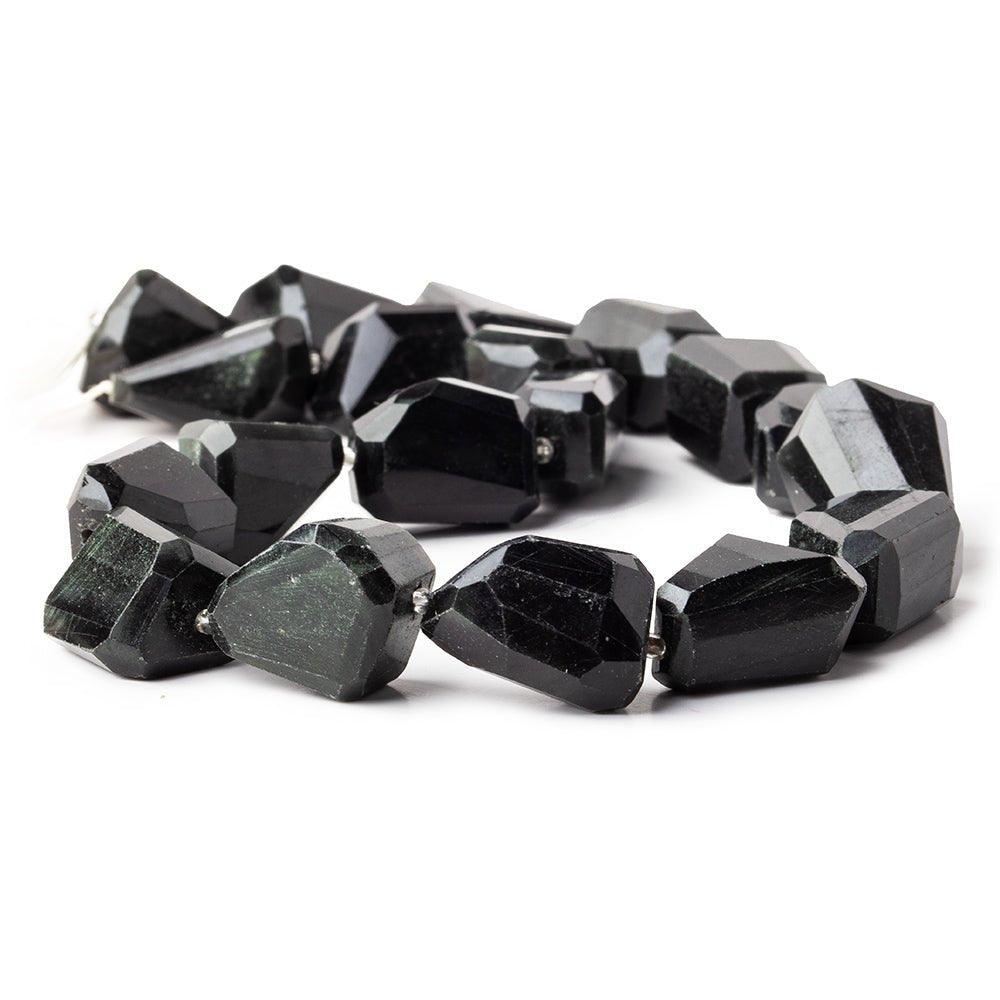 15 - 24mm Rainbow Obsidian Faceted Nugget Beads 15 inch 20 pieces - The Bead Traders