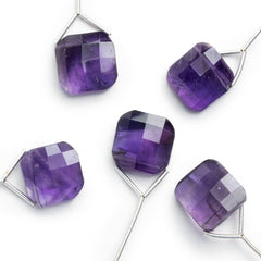 5.5mm-6mm Amethyst Double Plain Rondelle Black Gold Chain by the Foot 46 pieces