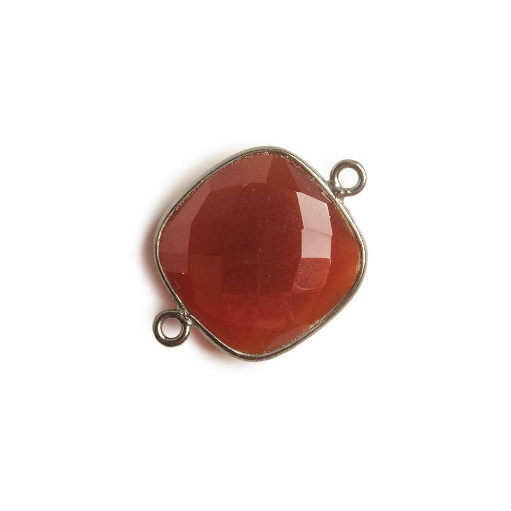 15mm Black Gold plated Silver Bezel Butterscotch Yellow Chalcedony faceted heart Pendant 1 piece - The Bead Traders