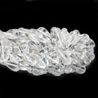 15mm Crystal Quartz Plain Straight Drilled Teardrop Beads, 15 inch - The Bead Traders