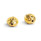 15mm Gold Plated Copper Round Beads 2 Pieces - The Bead Traders