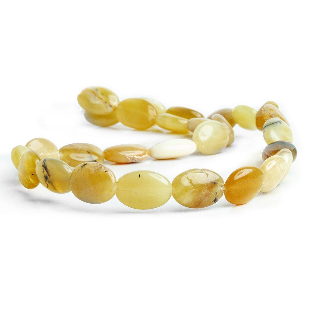 15mm Honey Opal Beads Plain Oval Beads, 14 inch - The Bead Traders