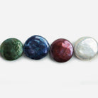 15mm Multi Color Coin Pearls 16 inch 25 pieces - The Bead Traders