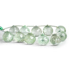 15mm Prasiolite Candy Kisses 7 inch 11 beads - The Bead Traders