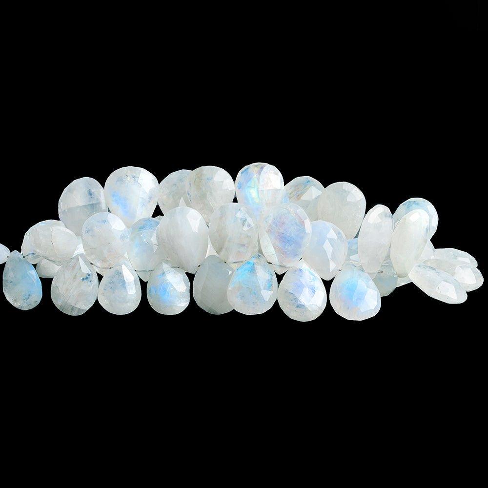 15mm Rainbow Moonstone Faceted Pear Beads 8.5 inch 43 pieces - The Bead Traders