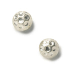 15mm Silver Plated Copper Round Beads 2 Pieces - The Bead Traders