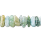 15x10-18.5x9mm Multi Beryl side drilled plain nugget 16 inch 50 pieces - The Bead Traders