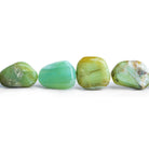 15x10mm Blue Peruvian Opal Plain Nuggets 16 inch 25 beads - The Bead Traders
