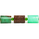 15x10mm Chrysoprase Faceted Tube Beads 16 inch 22 pieces - The Bead Traders
