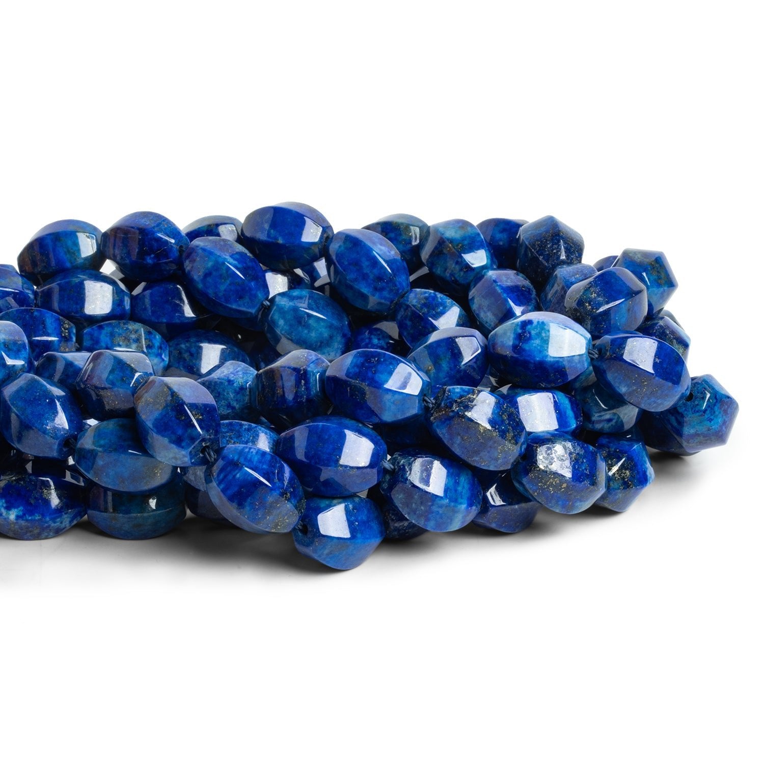 15x10mm Lapis Lazuli Lanterns 15 inch 25 beads - The Bead Traders