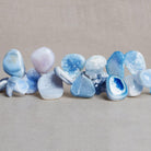 15x11mm Blue Drusy Nuggets 7.5 inch 31 beads - The Bead Traders