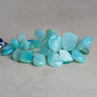 15x12mm Blue Drusy Nuggets 7.5 inch 33 beads - The Bead Traders