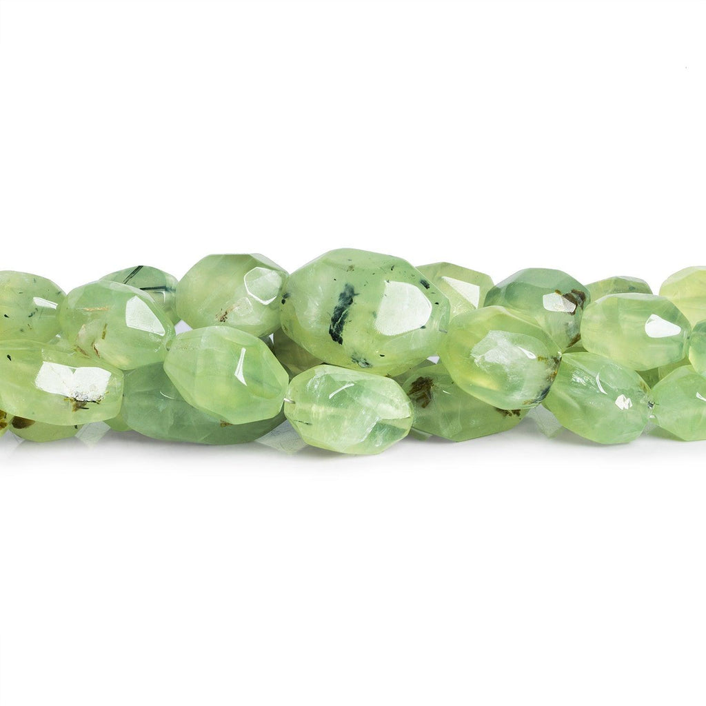 15x12mm Prehnite Tumbled Nuggets 8 inch 12 beads - The Bead Traders