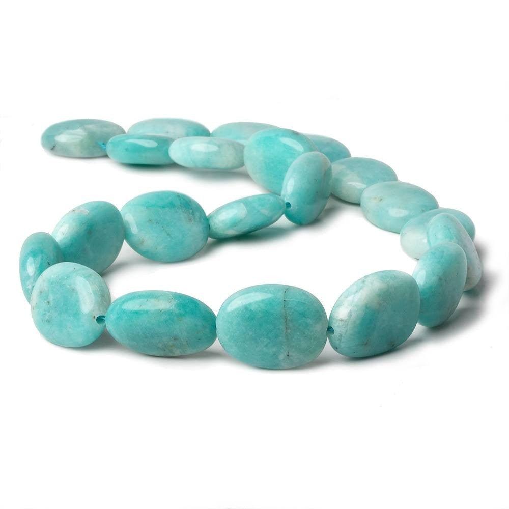 15x13-19x14mm Amazonite plain nugget beads 16 inch 21 beads A - The Bead Traders