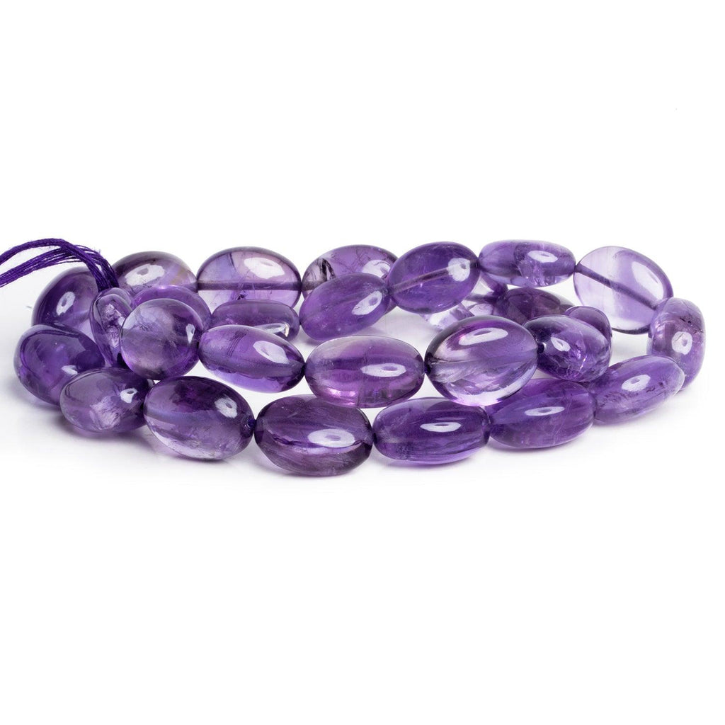 15x13mm Amethyst Plain Nuggets 17 inch 27 beads - The Bead Traders