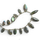 15x6mm Labradorite Faceted Marquises 7.5 inch 14 beads - The Bead Traders