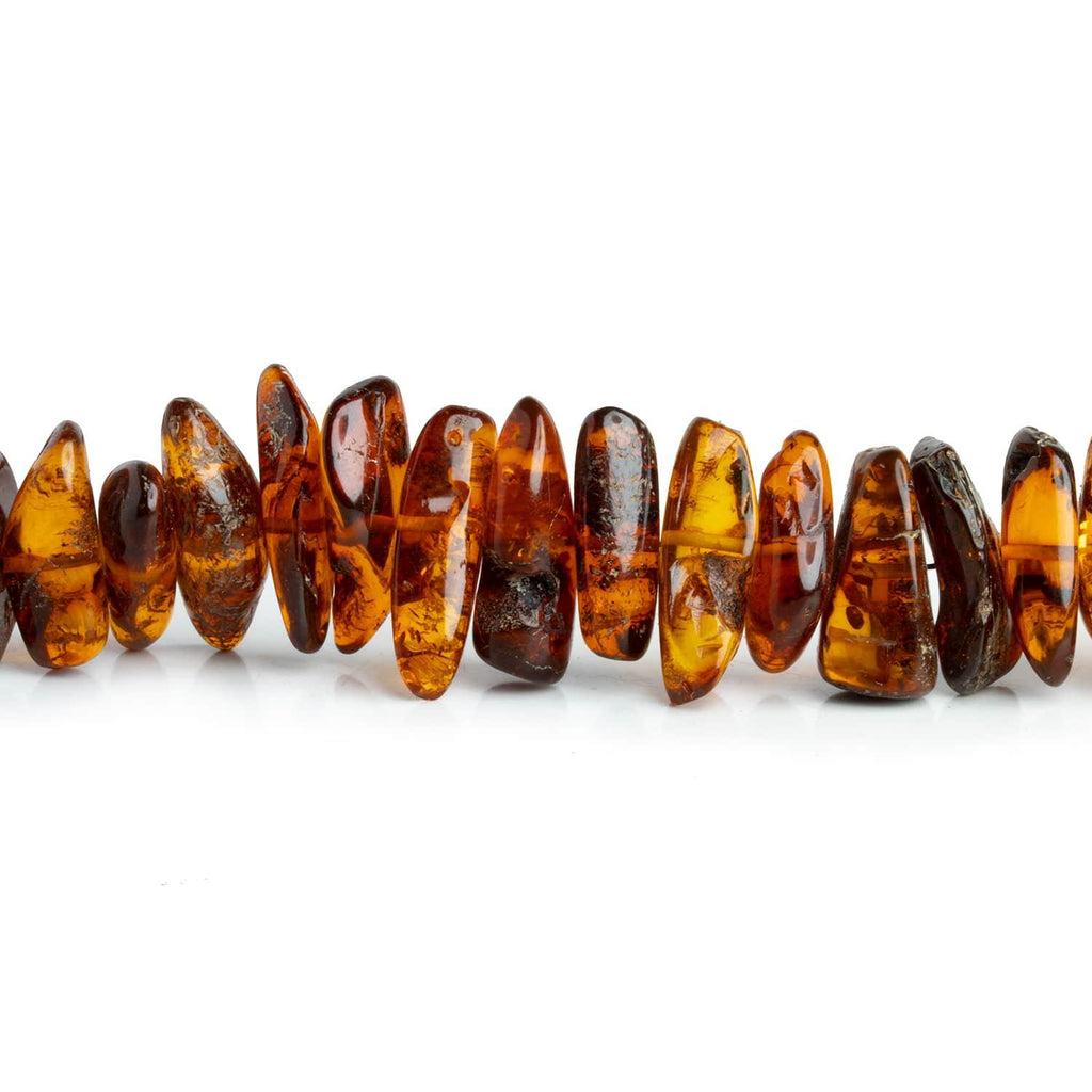 16-27mm Natural Baltic Amber Plain Nugget Beads 25 inch 105 pieces - The Bead Traders