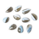 16.5x12-21x13mm Owyhee Blue Opal faceted pears 37 beads - The Bead Traders