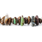 16mm Chrysoprase & Matrix Plain Nugget Beads, 16 inch - The Bead Traders