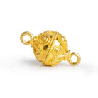 16mm Gold Plated Scalloped Design Magnetic Clasp 1 Piece - The Bead Traders