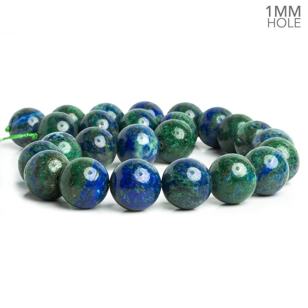 16mm Multi Gemstone Plain Round Beads 15 inch 25 pieces - The Bead Traders