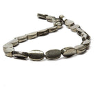 16x10mm Gold Pyrite Plain Twist Oval Beads 15.5 inch 25 pieces - The Bead Traders