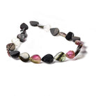 16x11-10x9mm Multi Color Tourmaline Plain Pear Beads 12 inch 19 pcs - The Bead Traders