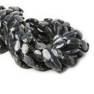 16x12mm Iolite straight drilled plain ovals 15.5 inch 25 beads - The Bead Traders