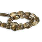 16x13mm Smoky Quartz Faceted Nuggets 15 inch 23 beads - The Bead Traders