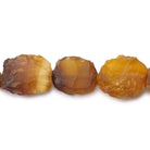 16x14-19x17mm Poppy Yellow Agate Beads Hammer Faceted Ovals 8 inch 12 pcs - The Bead Traders