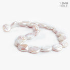 16x16-17x18mm Pink Baroque Large hole Side Drilled Pearls 17 inch 21 pcs - The Bead Traders