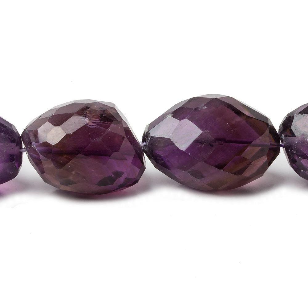 16x16-26x17mm Amethyst faceted nugget beads 15 inch 16 pieces - The Bead Traders