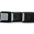 16x16mm Rainbow Obsidian straight drilled plain square beads 16 inch 27 pieces - The Bead Traders