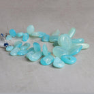 16x9mm Blue Drusy Nuggets 7.5 inch 33 beads - The Bead Traders