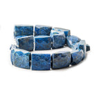 17-23mm Lapiz Lazuli Faceted Rectangle Beads 15 inch 16 pieces - The Bead Traders