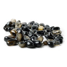 17x11mm-25x14mm TriColor Agate Top Drilled Plain Nugget Beads 14 inch 50 pieces - The Bead Traders
