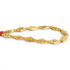 17x9mm Gold Plated Copper Marquise 8 inch 12 beads - The Bead Traders