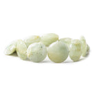 18-20mm Milky Aquamarine Faceted Coin Beads 8 inch 10 pieces - The Bead Traders