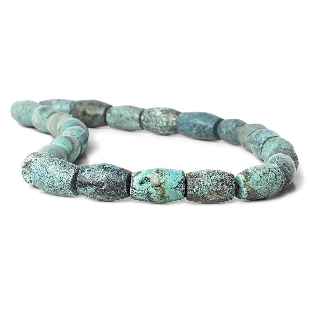 18-23mm Turquoise Plain Barrel Shape Beads 16 pieces - The Bead Traders