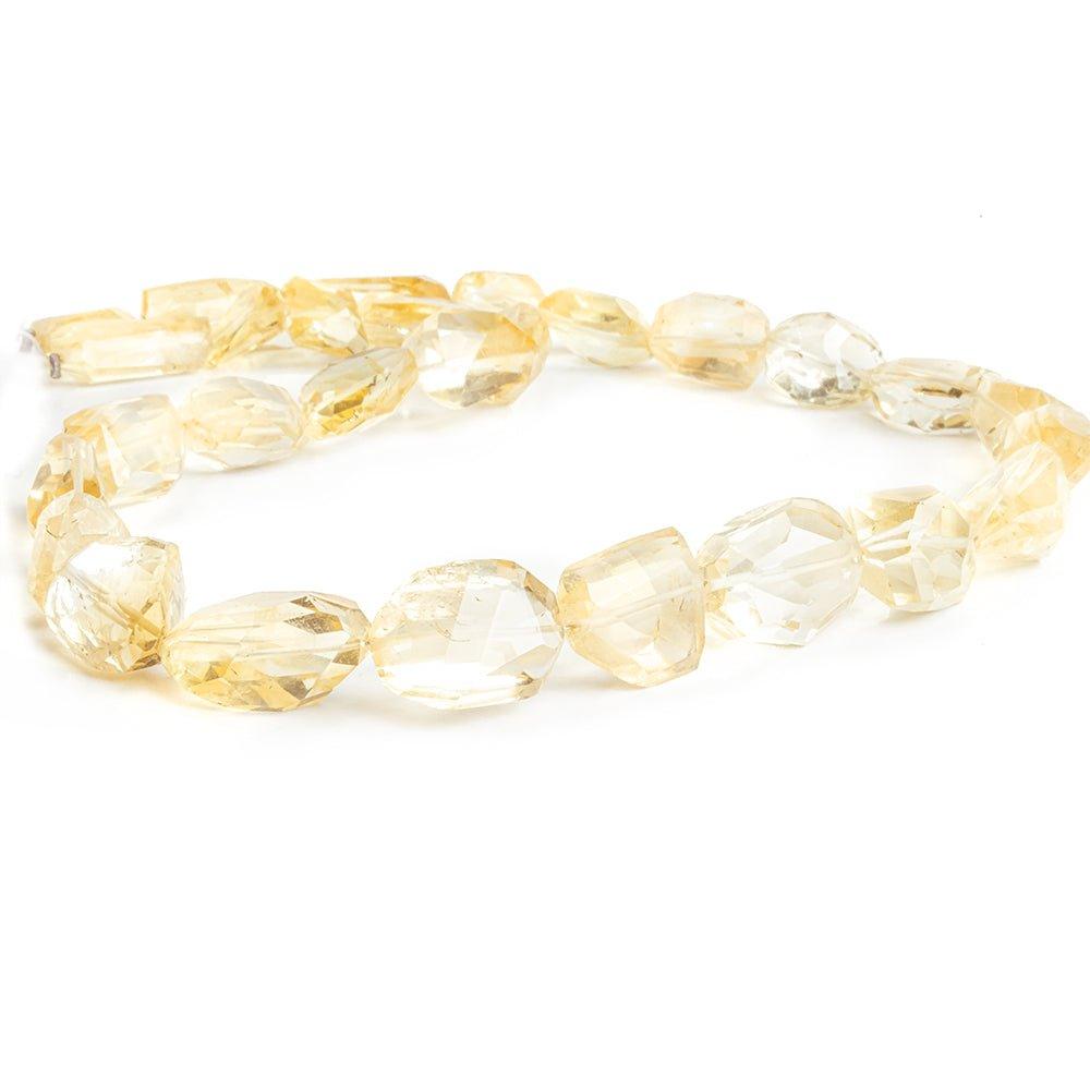 18mm Citrine Faceted Nugget Beads 16 inch 28 pieces - The Bead Traders